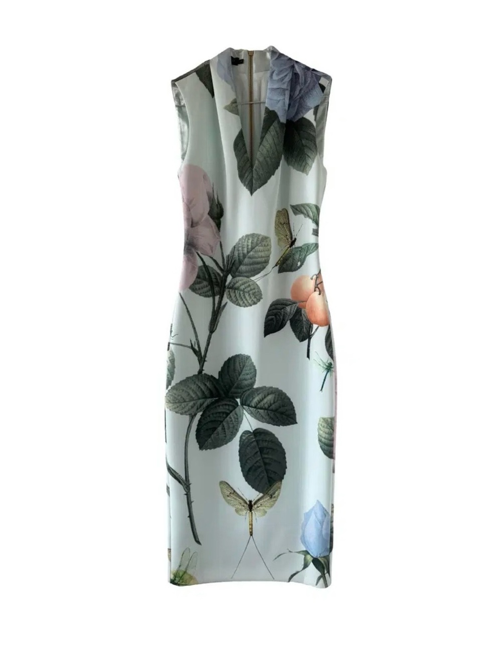 Ted Baker London Mint Floral Print Sleeveless Sheath Dress